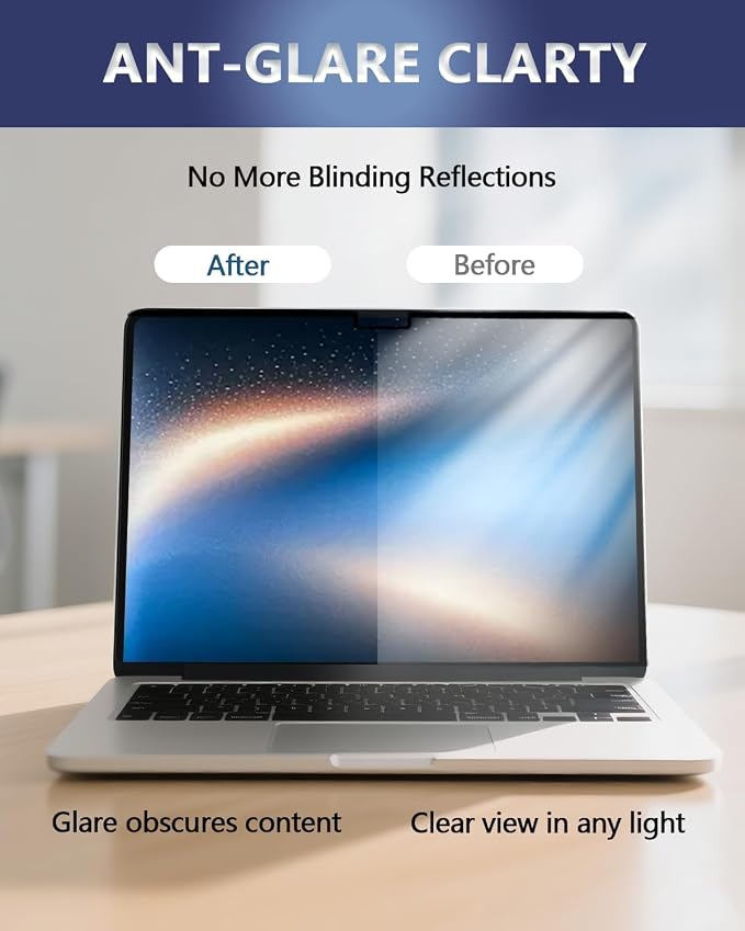 Magnetic Laptop Privacy Screen for 16 Inch 16:10, that Screen Size is 13.57 in - Image 7