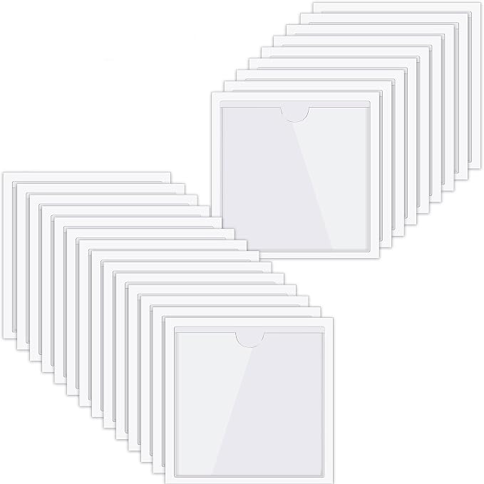 30 Pack Self-Adhesive Index Card Pockets - Image 8
