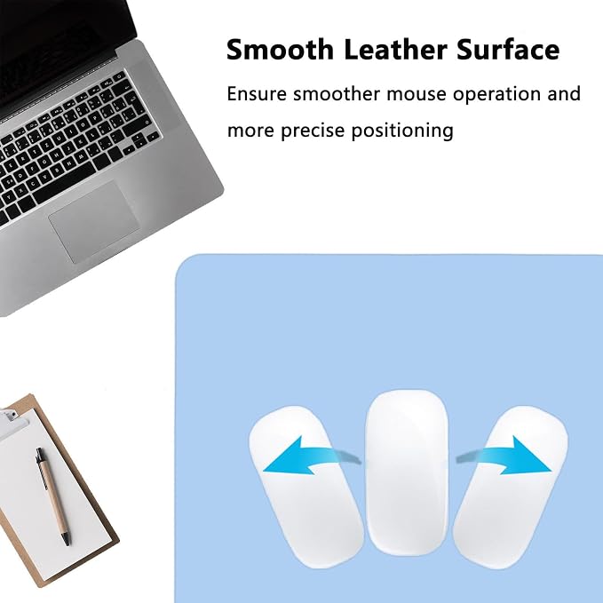 PU Leather Desk Pad Protector Gaming Mouse Pad Non Slip Desk Mat - Image 3