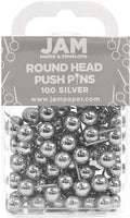 JAM PAPER Colorful Push Pins by JAMPaper