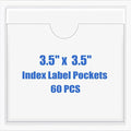 Origin-Joy 60 PCS Self Adhesive Index Card Pockets by Origin-Joy