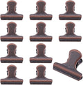 CRASPIRE 12Pcs Metal Food Bag Hinge Clips 1 Inch Small Vintage Binder Clips Red by CRASPIRE