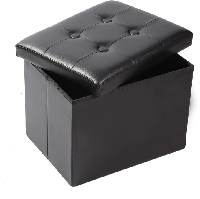 ALASDO Storage Ottoman Footrest Stool Small Ottoman by ALASDO