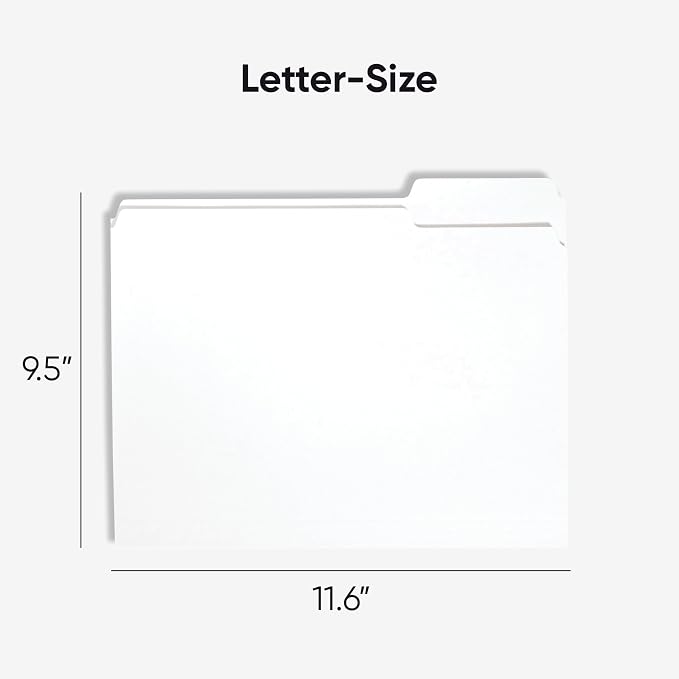 Smead Standard File Folders, 1/3-Cut Tabs, Letter Size - Image 2