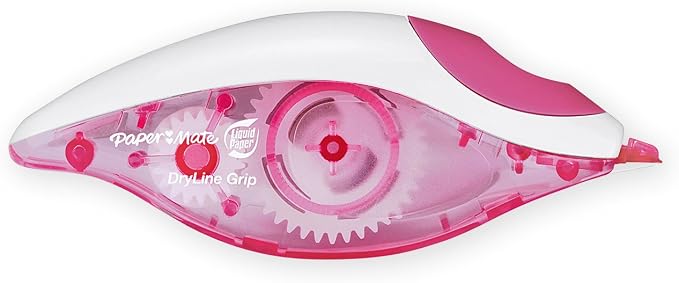 Paper Mate Liquid Paper DryLine Grip Correction Tape | Assorted Colours | Box - Image 10