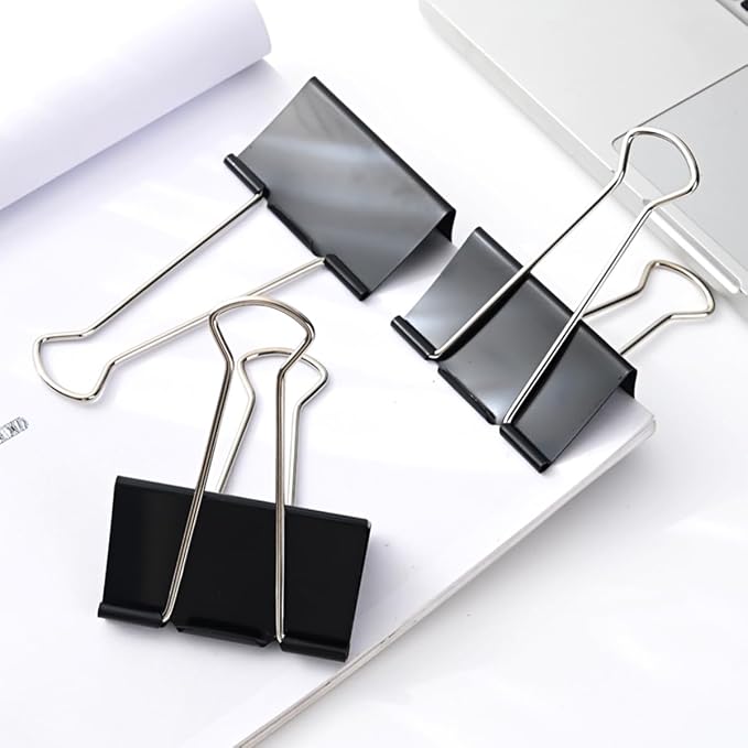 Extra Large Binder Clips 3 inch super big Binder Clips 6 Pack Big Metal Paper - Image 9
