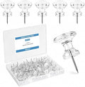Optomni Giant Push Pins 60 PCS, 1 Inch Large Clear Push Pins by Optomni