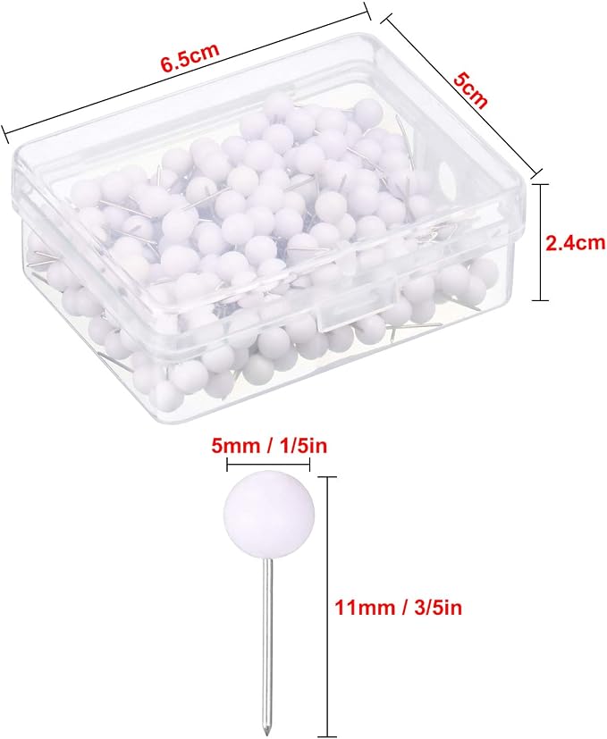 Map Tacks Push Pins Small Size 300 Packs - Image 3