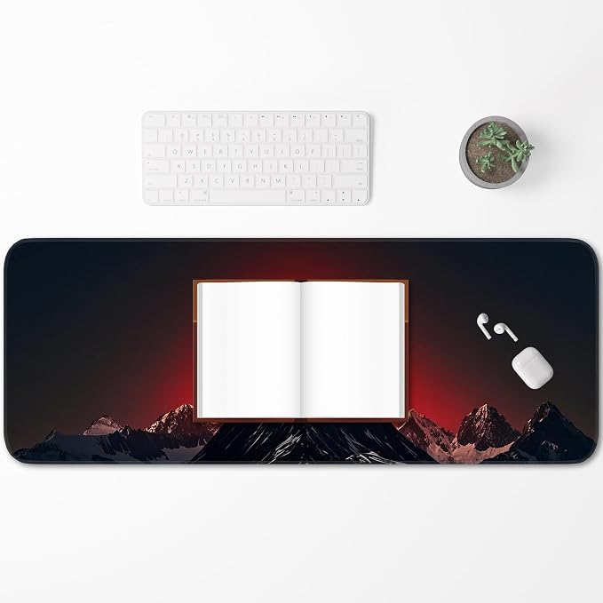 Gaming Mouse Pad, Large Desk Mat, Non-Slip Rubber Bottom, Stitched Edge Mouse - Image 6