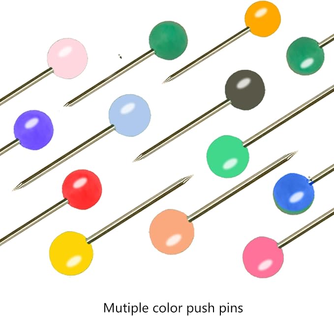 1000 PCS Push Pins Map Tacks, 15 Assorted Colors - Image 7