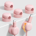 Lamicall 6 Pack Rotatable Spring Cord Organizer, Women Girls Adhesive Cable by Lamicall