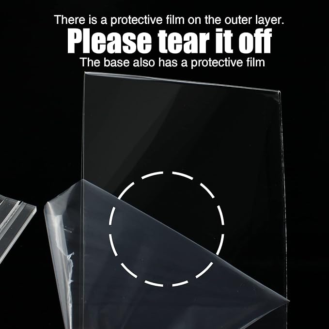 Lechay 8.5 x 11 inches Clear Table Menu Display Stand Desktop Display Stand - Image 4