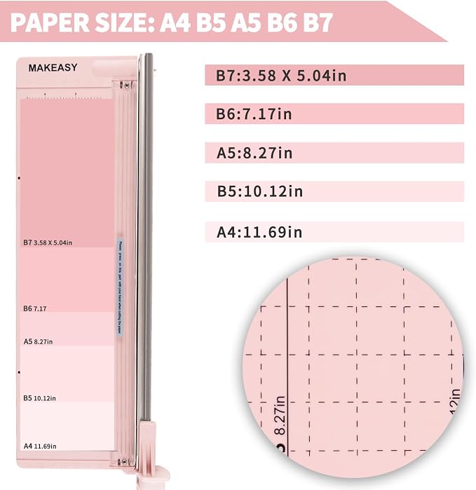 MAKEASY Paper Cutter 12 Inch, Guillotine Paper Cutter - Image 3