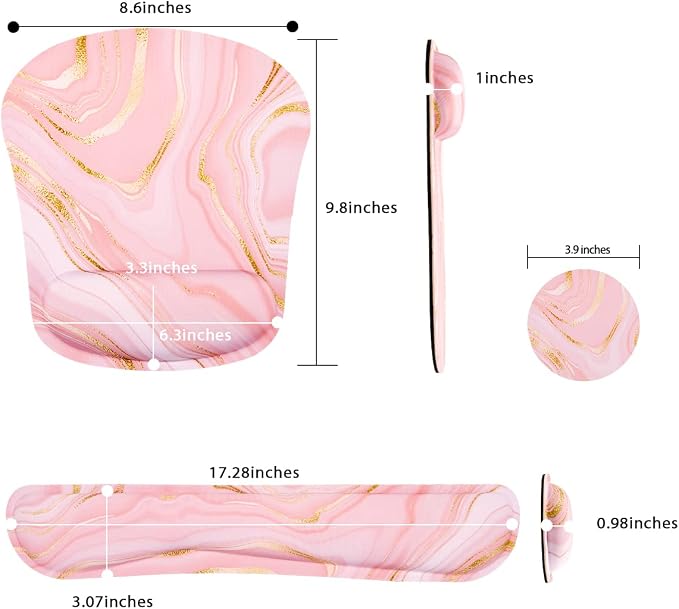 Memory Foam Ergonomic Keyboard Wrist Rest Pad and Mouse Wrist Rest Support - Image 5
