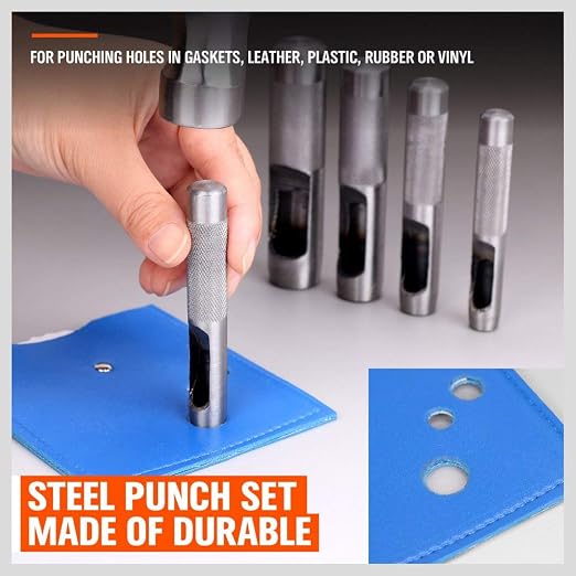 Spurtar 6PCS Leather Hole Punch 1/8'' - Image 6