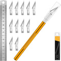 DIYSELF Craft Knife with 10 Extra #11 Blades, Precision Hobby Knife Set with by DIYSELF