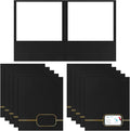 Kisston 10 Pack Executive Twin Pocket Folders Letter Size Black by Kisston