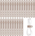 Oligei 25 Pcs Silicone Cable Ties, Cable Ties Reusable, High Elasticity Cord by Oligei