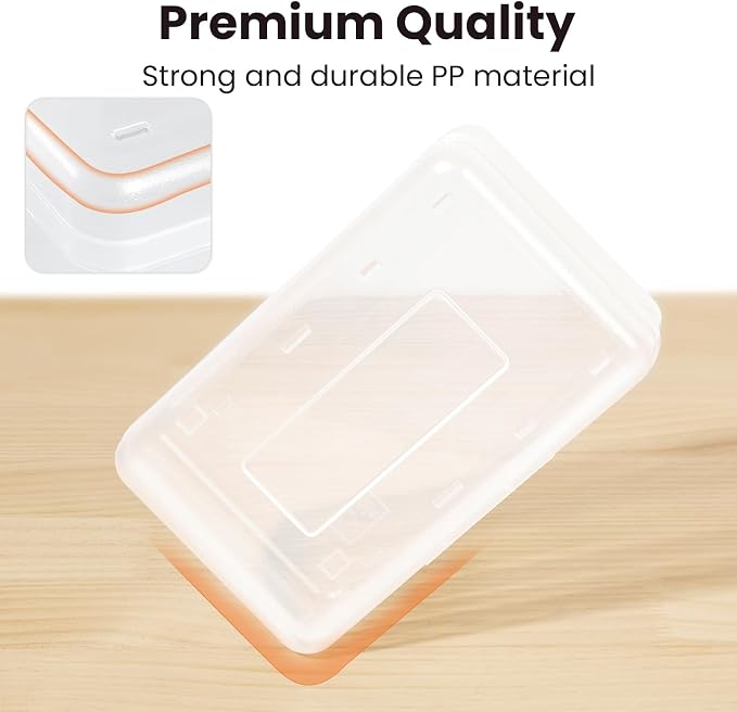 Sooez Plastic Pencil Case Box 6 Pack, Large Craft Storage Boxes Bulk, Plastic - Image 7