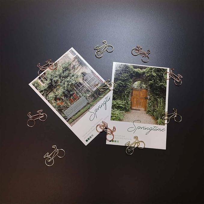 OWLFAVO 40pcs Bicycle Shape Paper Clips - Image 3