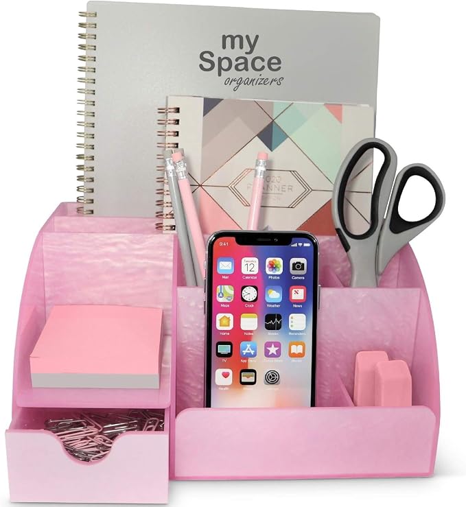 My Space Organizers Pink Desk Organizer Office, - Image 2