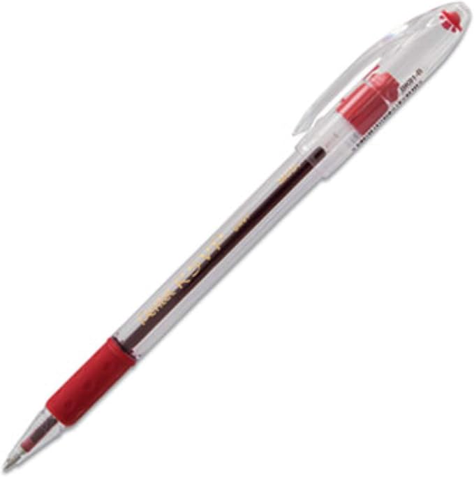 Pentel BK91B R.S.V.P. Stick Ballpoint Pen, Transparent Barrel - Image 2