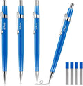 Outus 4 Pack Blue Metal Mechanical Pencils, 0.7 mm Leads by Outus