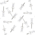 DEEINN Clear Plastic Head Push Pins, Steel Point Tacks by DEEINN