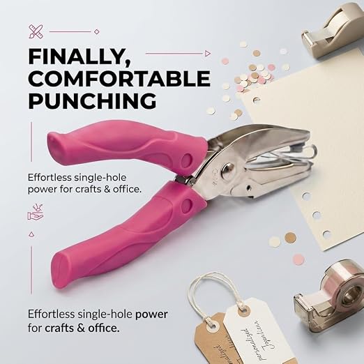 Round Single Hole Punch 1/4” Paper Hole Puncher - Image 3