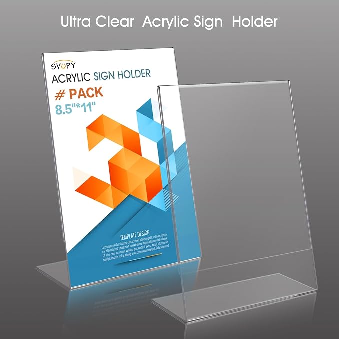Acrylic Sign Stand Holders - Image 3