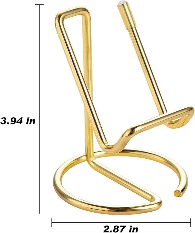 ROPOSY Cell Phone Stand for Desk, Cute Metal Gold Cell Phone Stand Holder Desk - Image 7