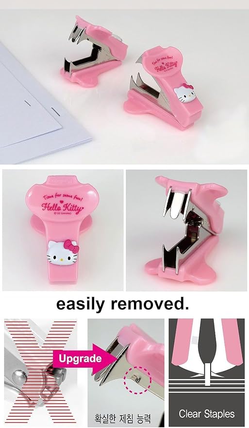 LENITH Cute Animal Face Cat Staple Remover Staple Puller Removal Tool - Image 2