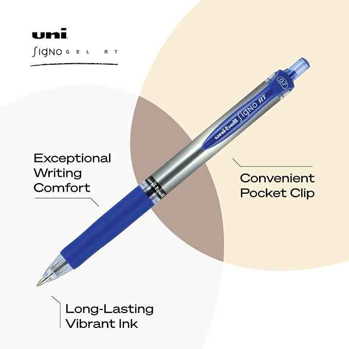 uniball Signo Gel Pen, Retractable, Medium 0.7 Mm - Image 3