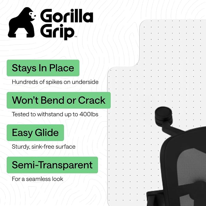 GORILLA GRIP Slip Resistant Office Chair Mat - Image 2
