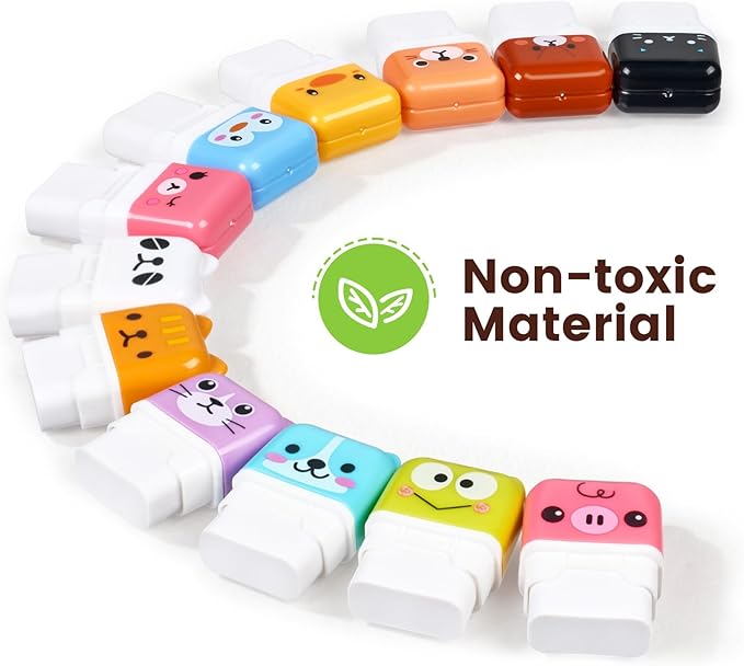 Sooez 12 Pack Pencil Erasers, Cute Erasers Pencil Eraser - Image 5