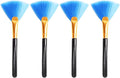 4PCS Super Soft Cleaning Fan Brush Fibre Blue 12.5cm Cleaning Computer Keyboard by PZRT
