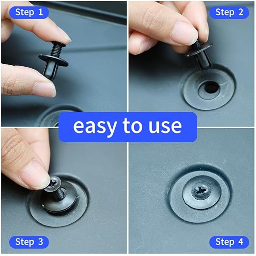 100 PCS Bumper Retainer Clips Car Rivets Fasteners Retainer Kit and 1 Fastener - Image 3