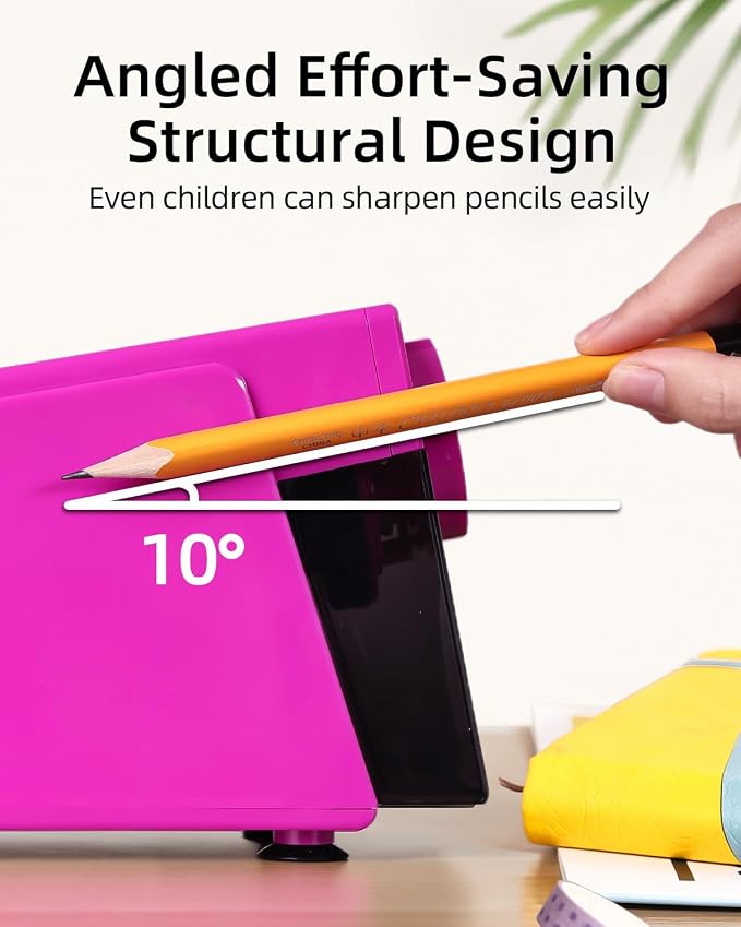 ZMOL Heavy Duty Electric Pencil Sharpener, 6-Hole Classroom Pencil Sharpener - Image 6