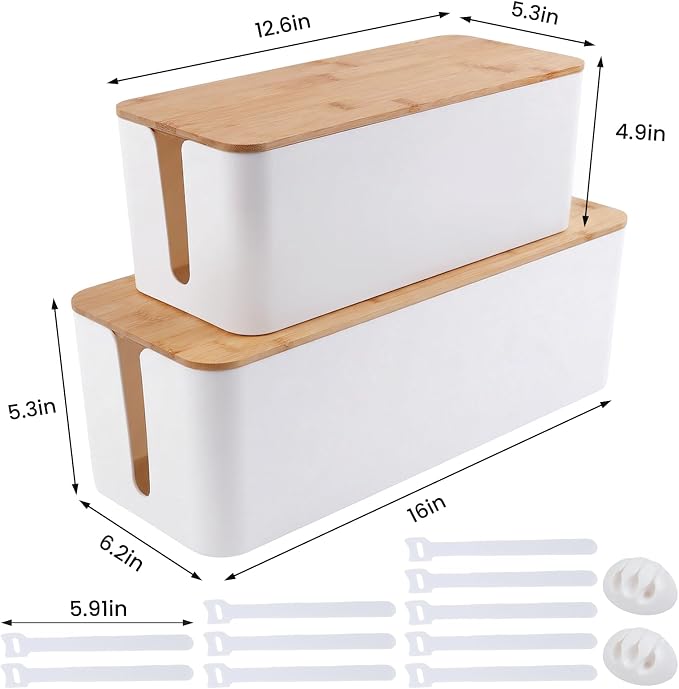2 Pack Cable Management Box - Image 3