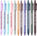 Cityhermit Funny Pens Set for Adults, Swear Word Daily Ballpoint Pen, Premium by Focusoncreativegiftdesign