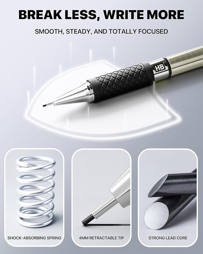 6PCS Metal Mechanical Pencil Set - Image 3