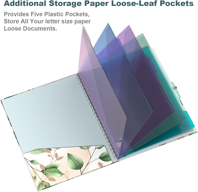 Hongri Clipboard Folio with Refillable Lined Notepad, 8.5 x 11 Folders with - Image 5