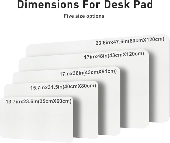 Aothia Leather Desk Pad Protector, Mouse Pad, Office Desk Mat, Non-Slip PU - Image 7
