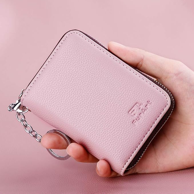 FurArt Zipper Wallet Women, RFID Blocking Credit Card Wallet, Business Card - Image 4