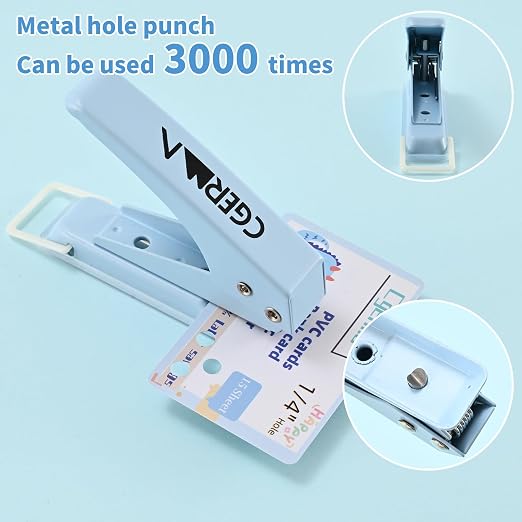 Single Hole Puncher, 1/4" Hole, 50% Labor Savings, Heavy Duty Metal Punch - Image 3