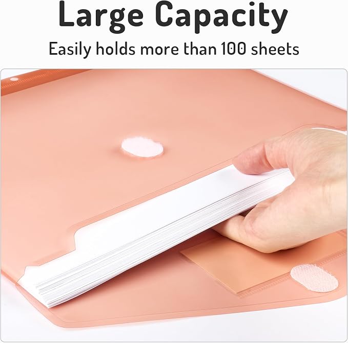 Forvencer Binder Pocket, 24 Pack Super Heavyweight Plastic Folders - Image 5