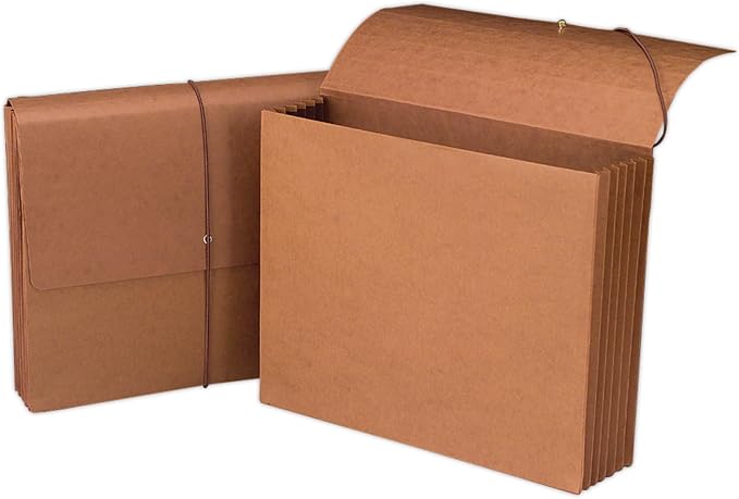 Smead Redrope Expanding File Wallet, Flap and Cord Closure, 5-1/4" Expansion - Image 2
