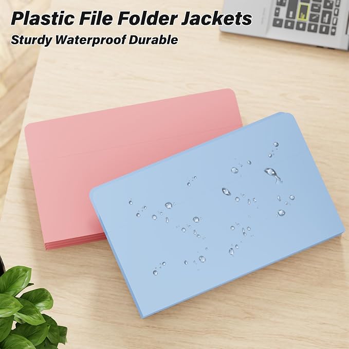Ansook Leagl Size Expanding File Folders, 6 Pack 5.25" Accordion File Pockets - Image 2