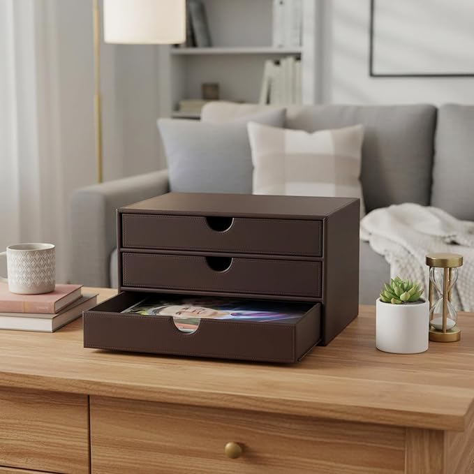 UnionBasic Document Organizer, 3-Drawer File Cabinet Document Storage Box - Image 2