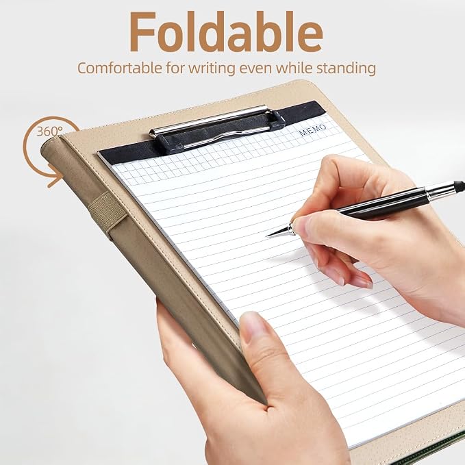 PU Leather A4 Clipboard Portfolio, Resume Padfolio Business Case | Features 25 - Image 3